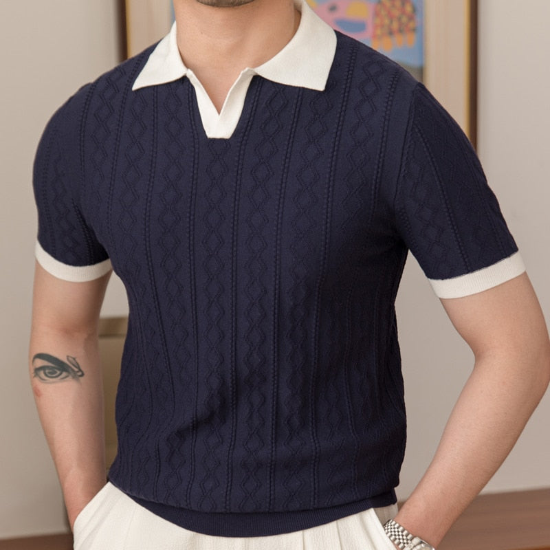 Camisa Polo Masculina Tricot Dom Vinci Dv042